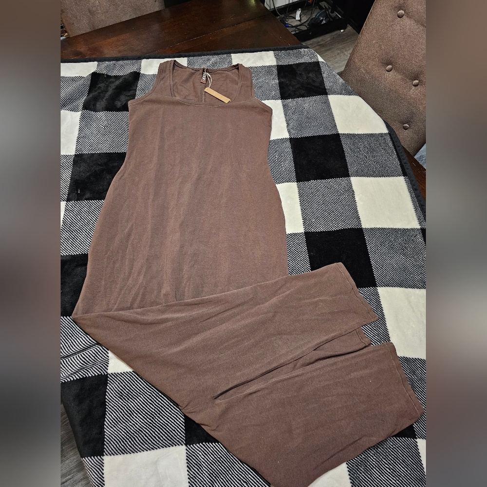 Skims new vintage scoop neck long dress